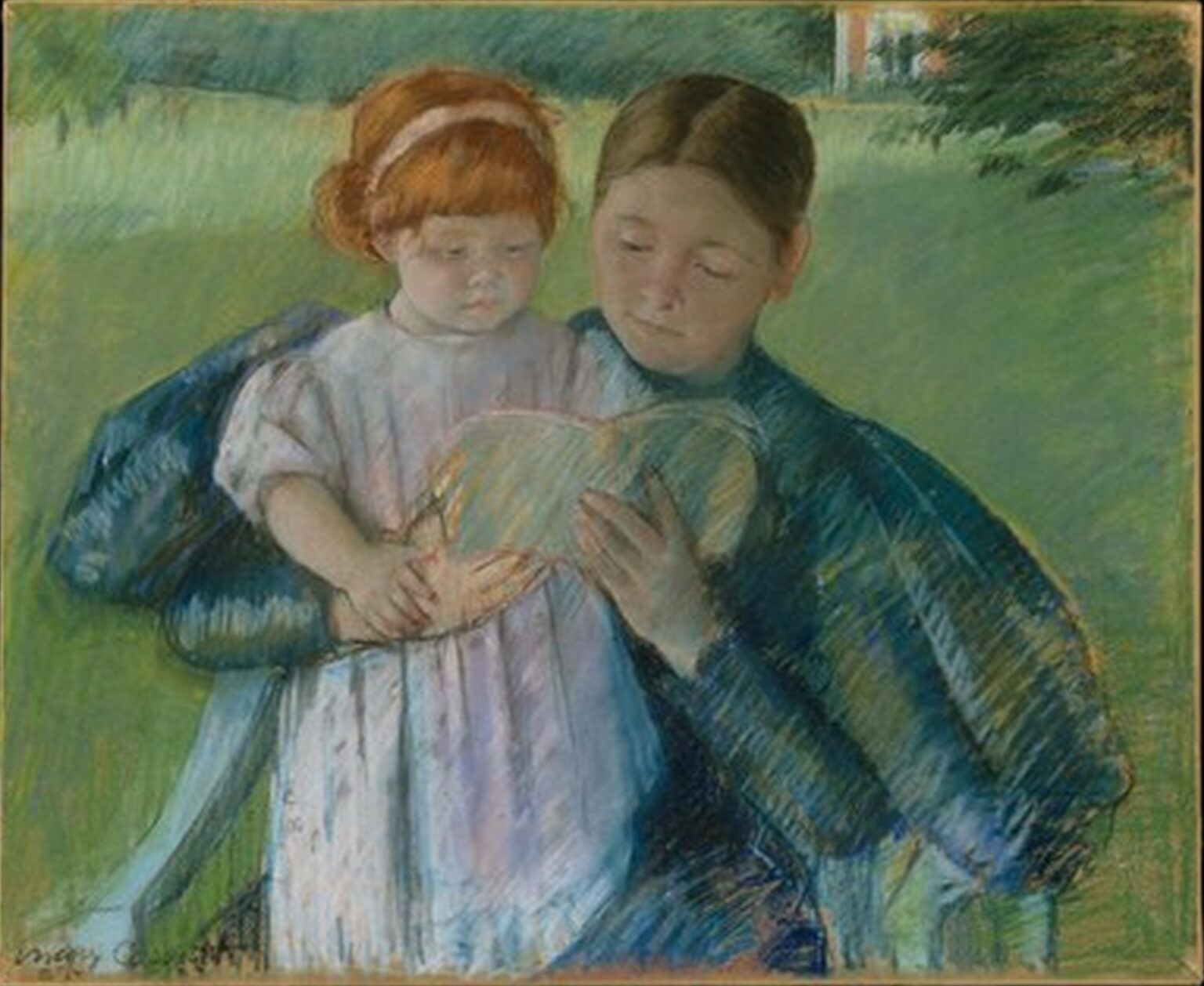 Cassatt Nurse Reading to a Little Girl (1895)