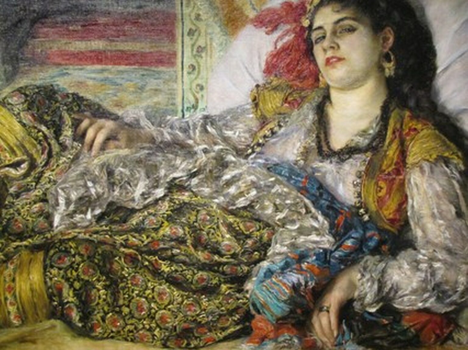Renoir Odalisque (An Algerian Woman, 1870 - detail)