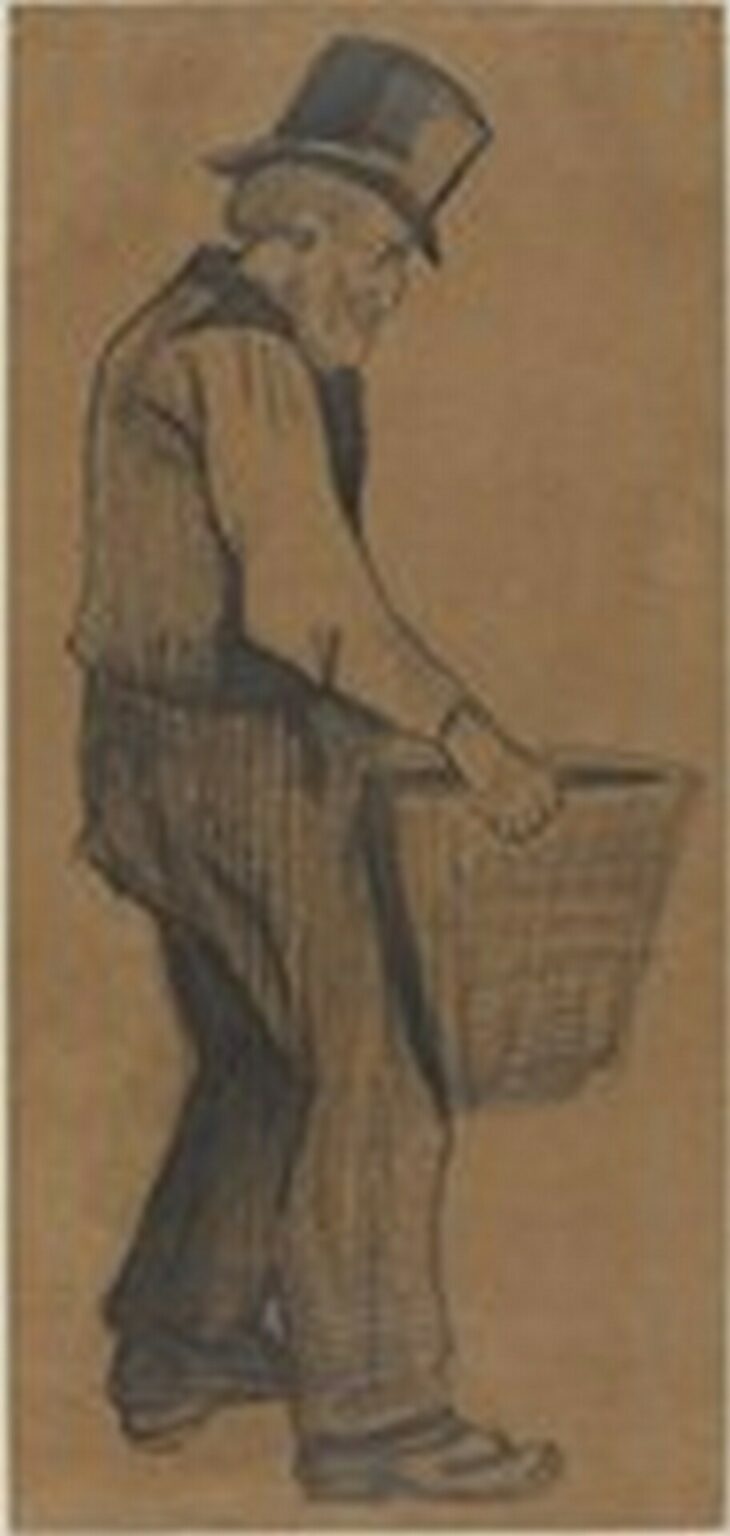 Van Gogh Old Man Carrying a Bucket (1882)