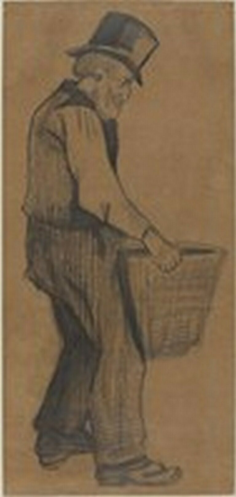 Van Gogh Old Man Carrying a Bucket (1882)