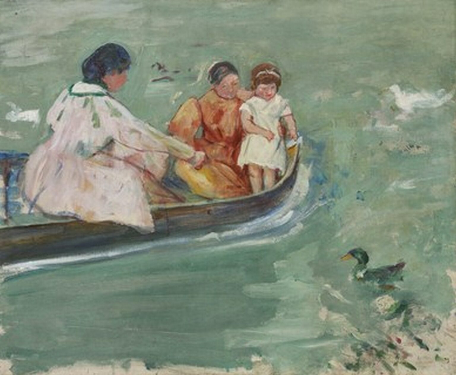Cassatt On The Water (Feeding The Ducks, c. 1894)