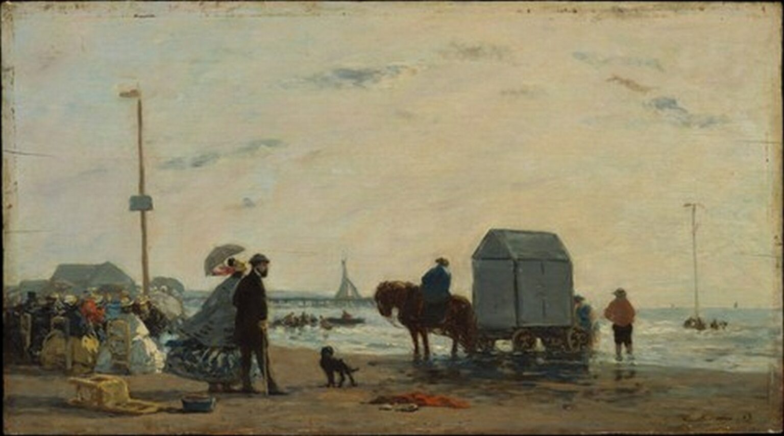 Boudin On the Beach at Trouville
