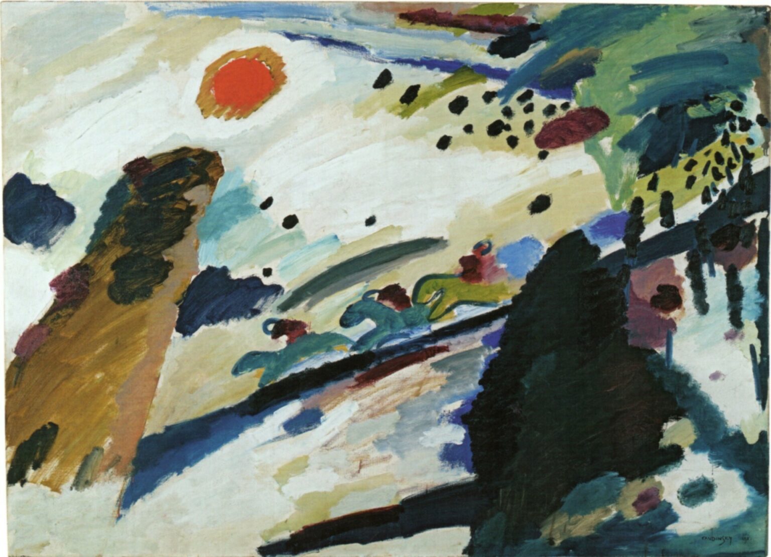 Kandinsky Paisaje romántico (1911)