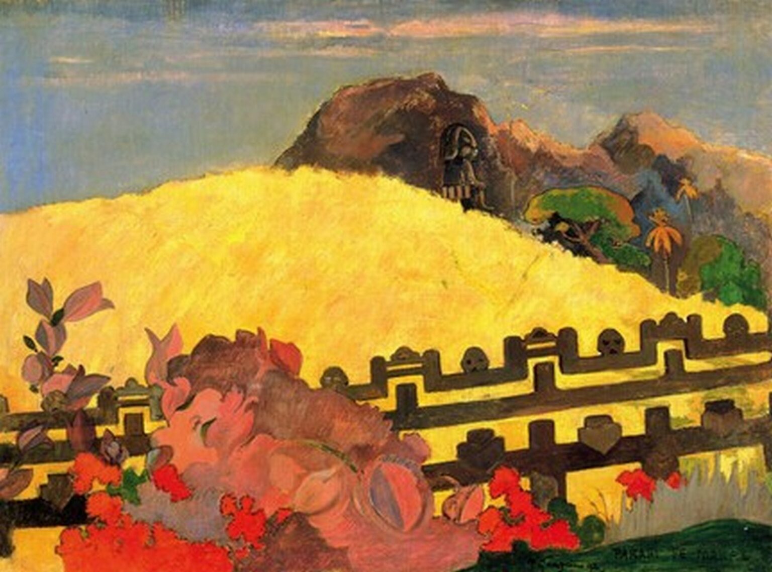 Gauguin Parahi Te Mara (The sacred mountain) (1892)