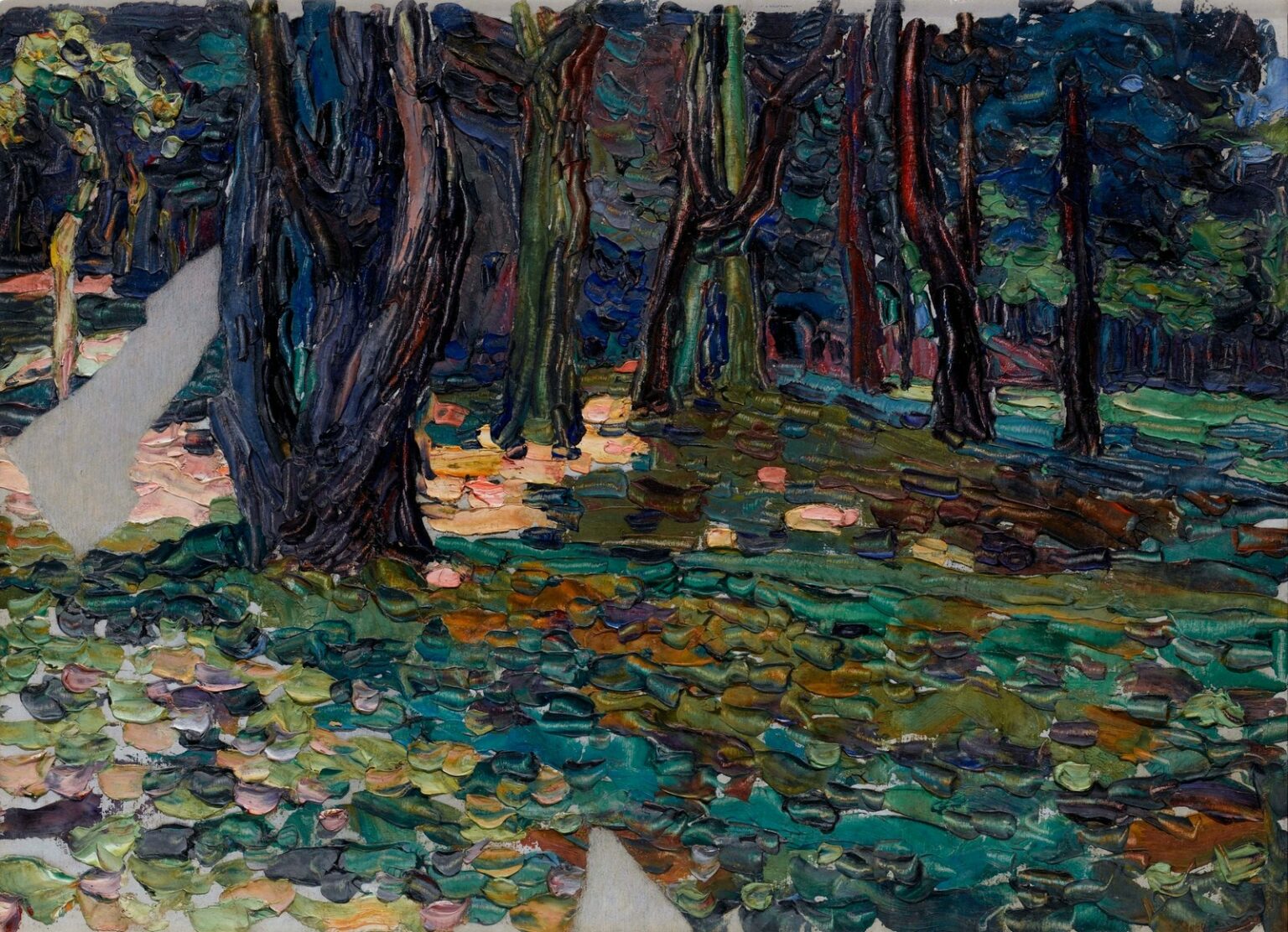 Kandinsky Park von Saint-Cloud, Waldlichtung (1906-07)