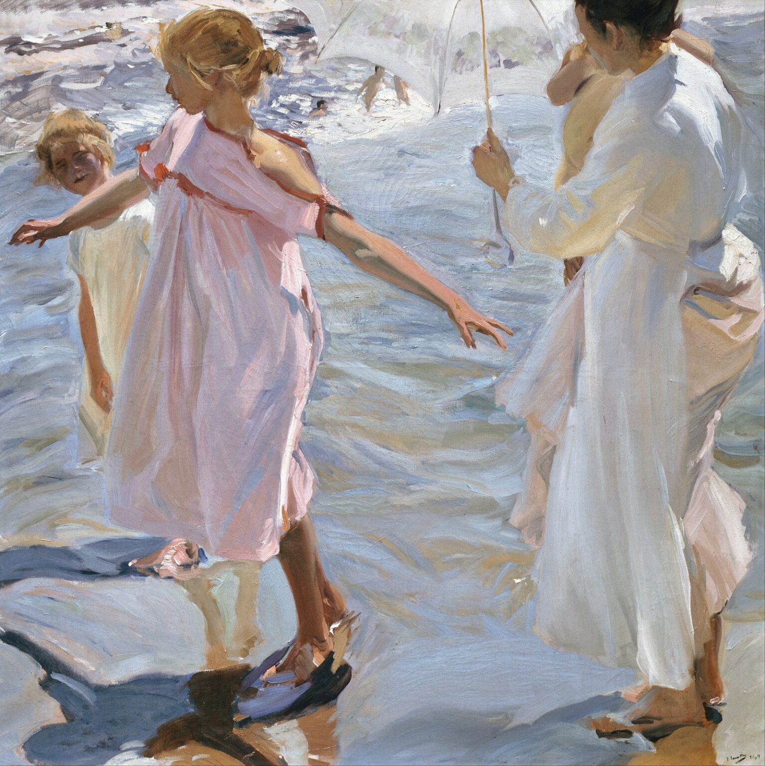 Sorolla Paseando por la orilla del mar, Valencia (1909)