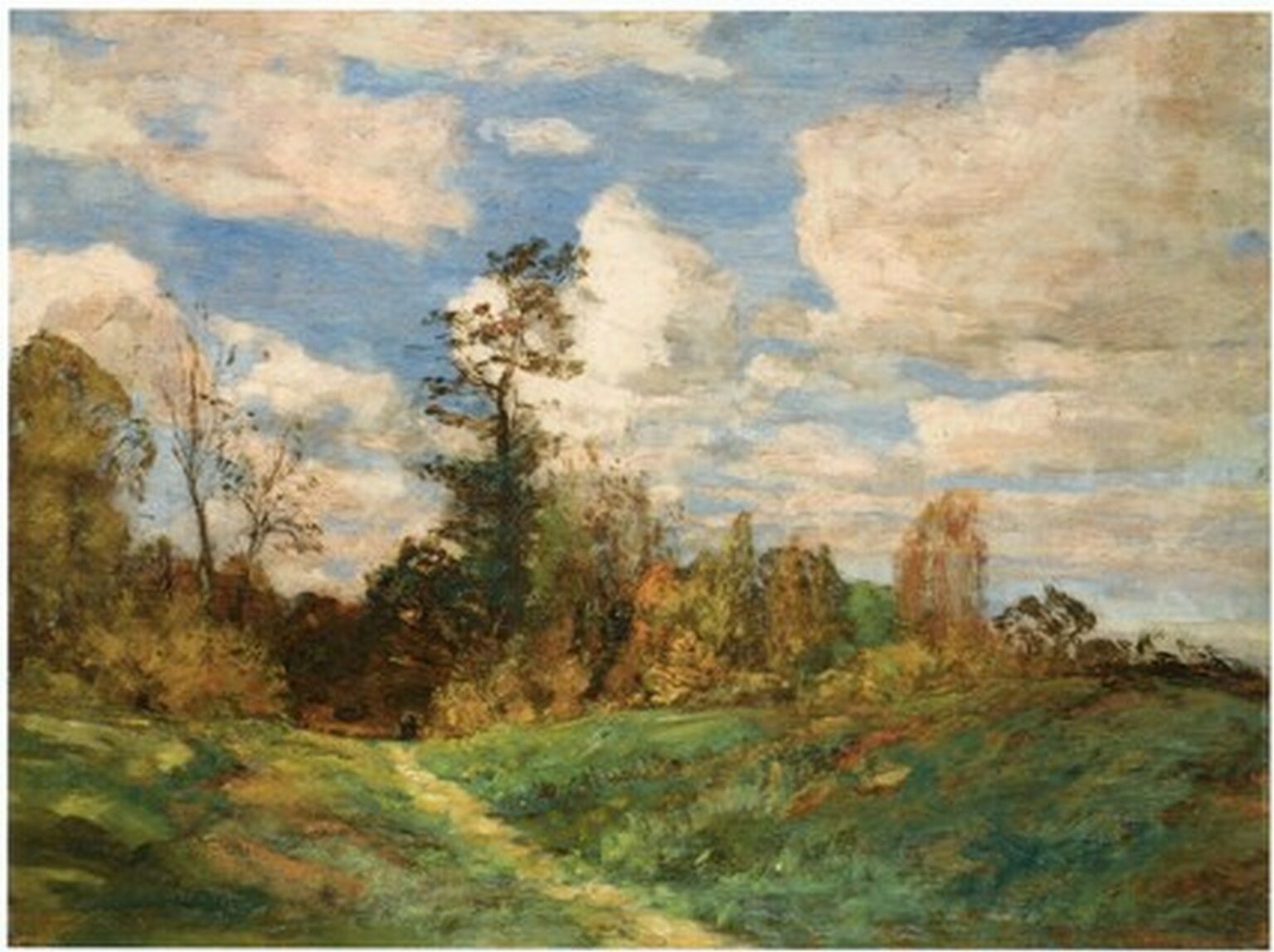 Boudin Paysage Boisé (c. 1856-60)