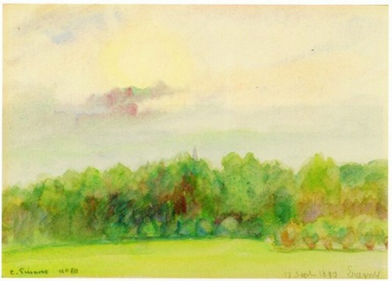 Pissarro Paysage à Éragny (1890)