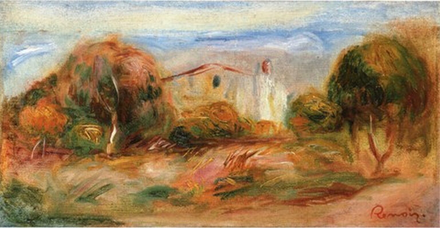 Renoir Paysage avec maison (1910-14)