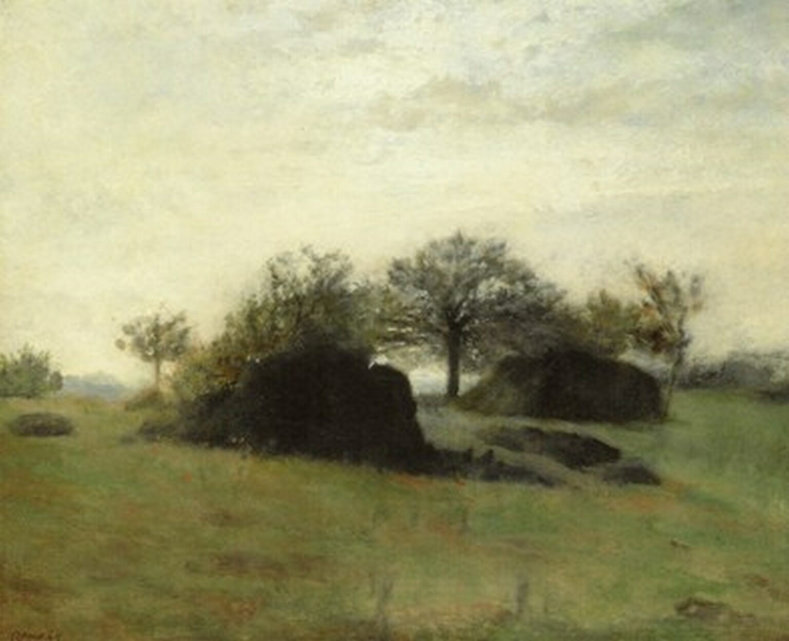 Renoir Paysage de Fontainebleau (c. 1875)