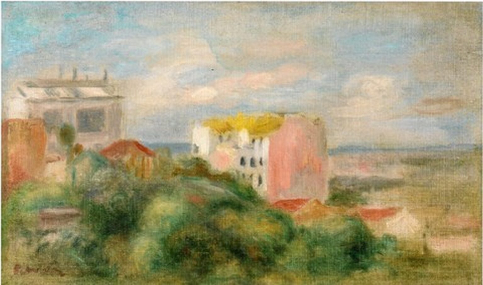Renoir Paysage de Montmartre