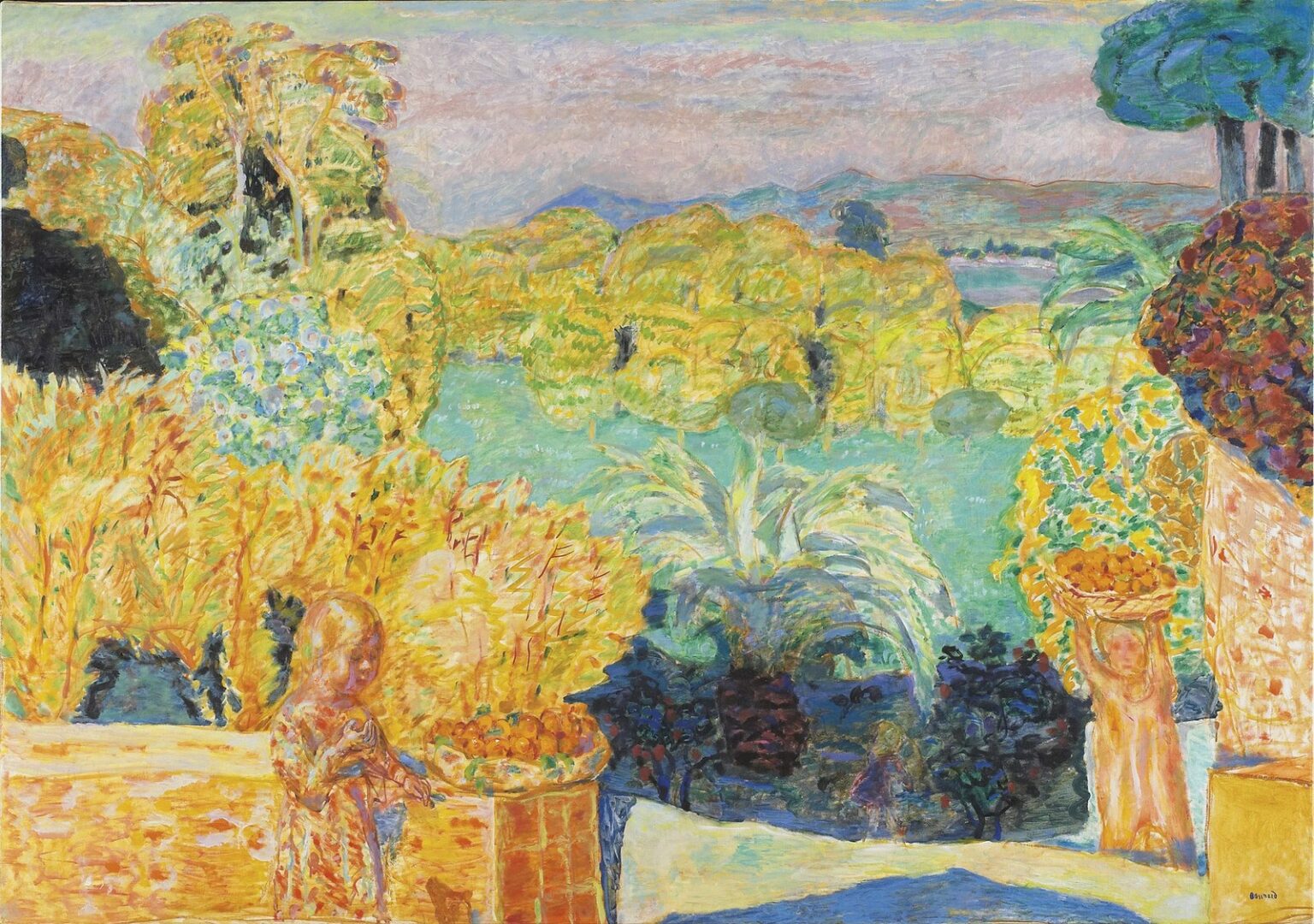 Bonnard Paysage du Midi et deux enfants (1916-18)