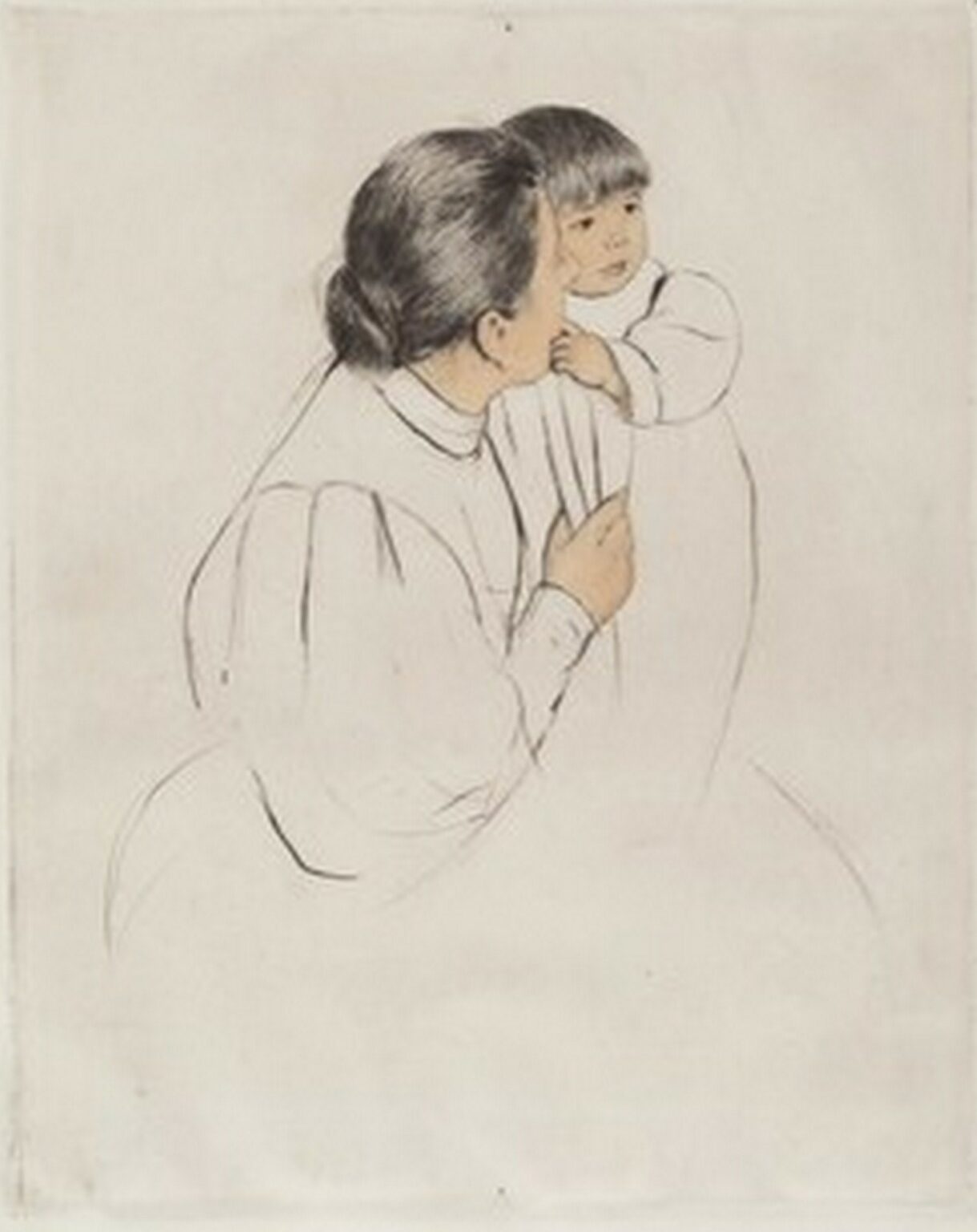 Cassatt Peasant Mother and Child (c. 1894)