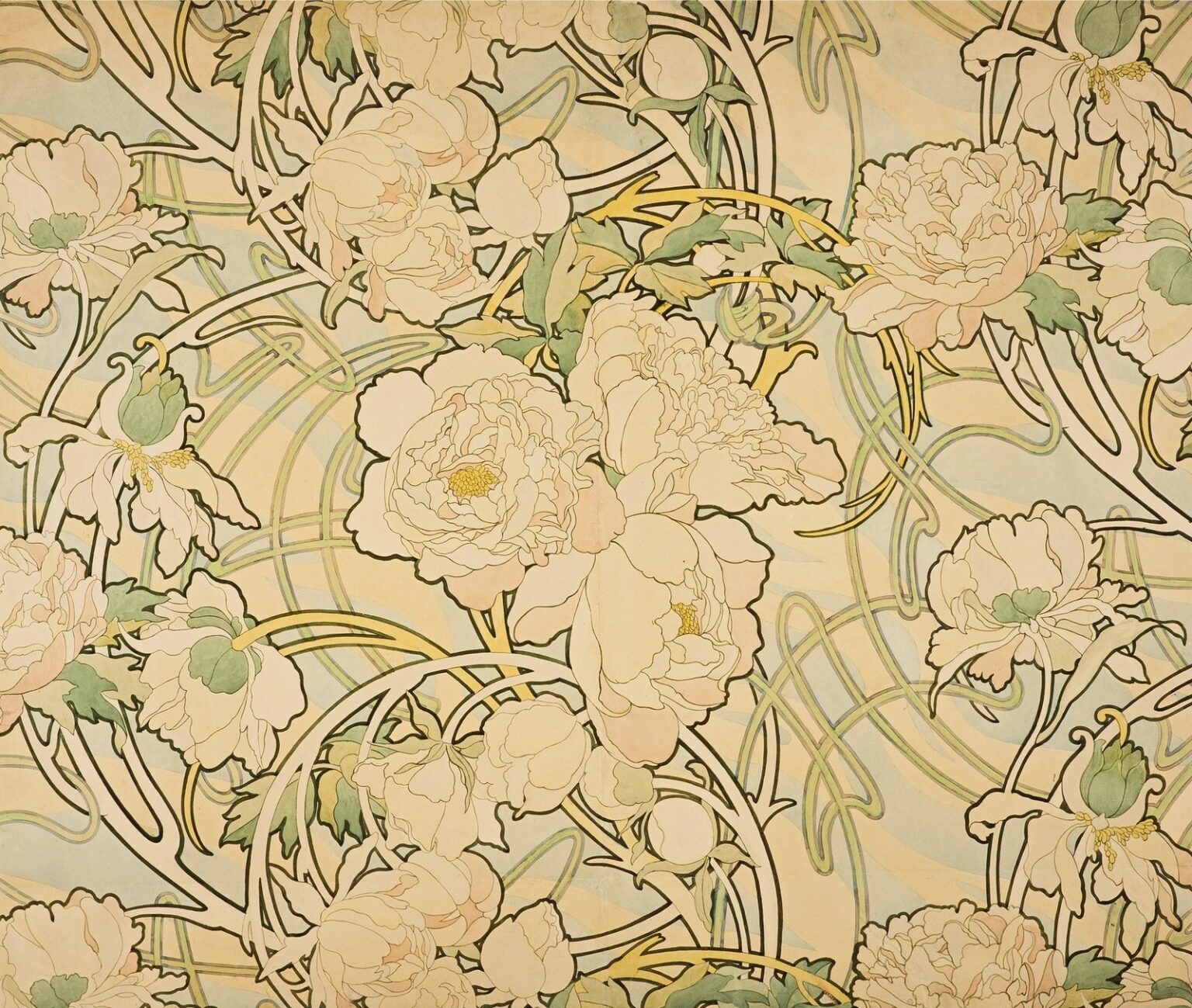 Mucha Peonies (1897)