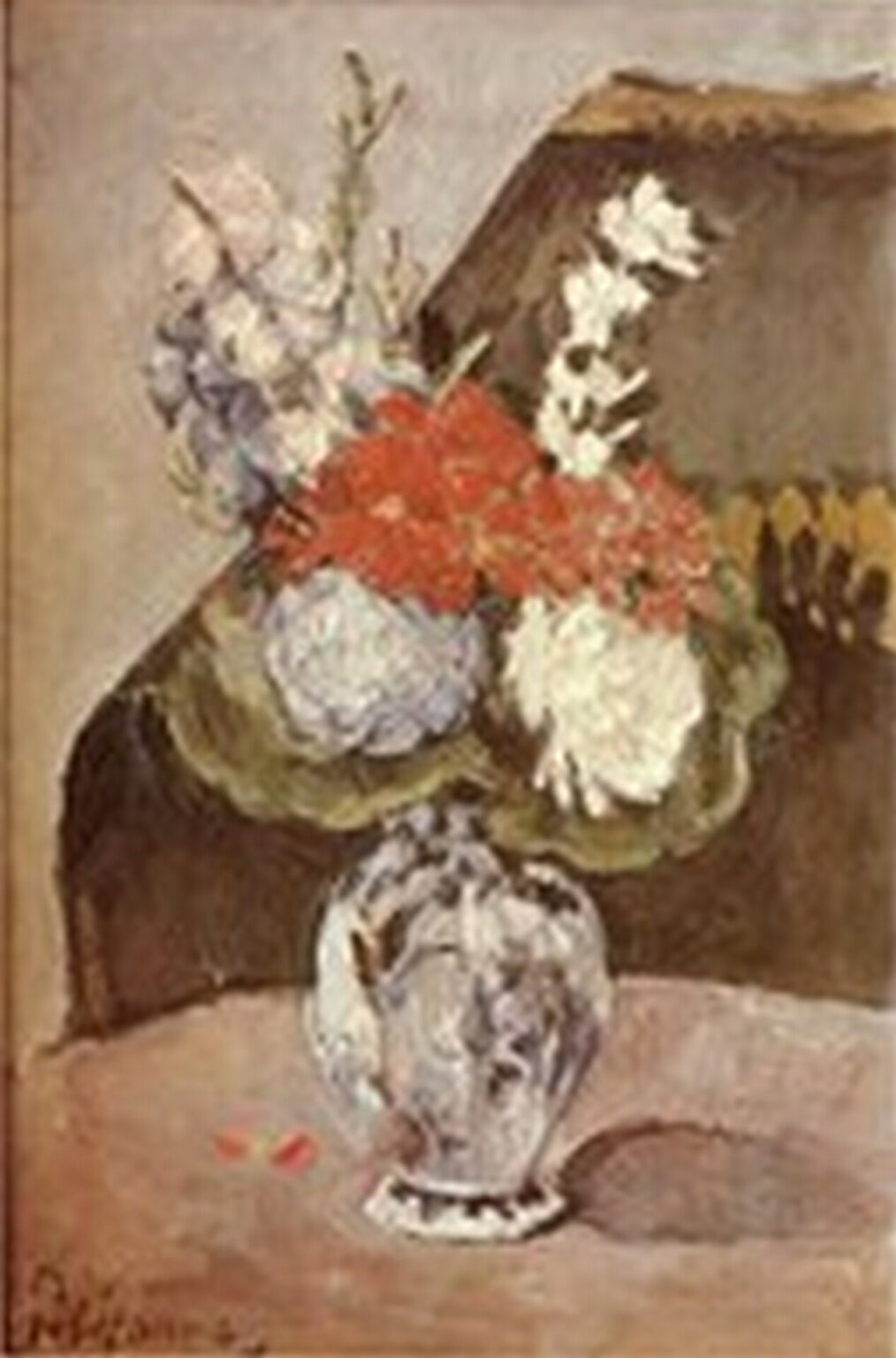 Cézanne Pequeno florero de Delft (1873-75)