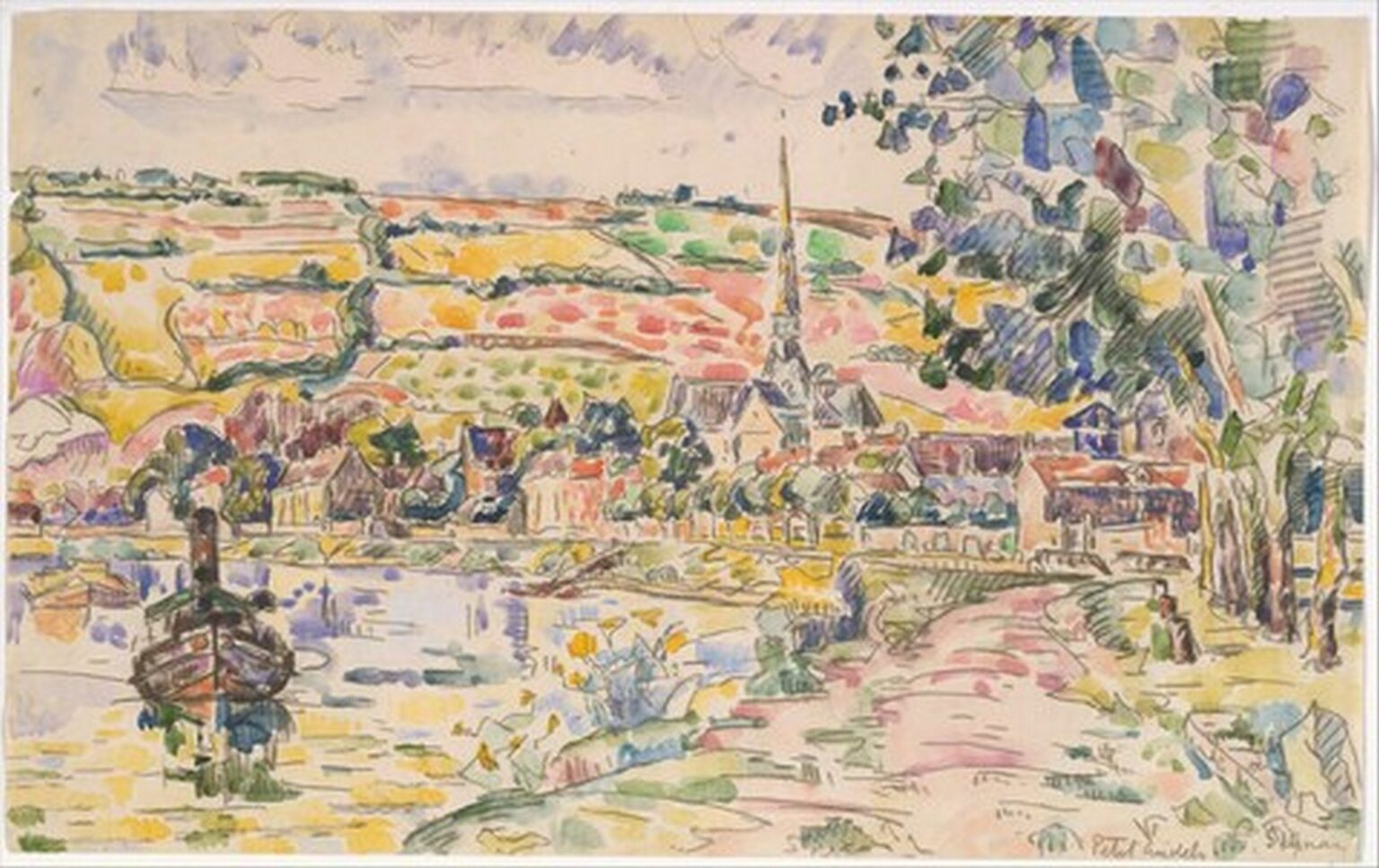 Signac Petit Andely, The River Bank (1920-29)