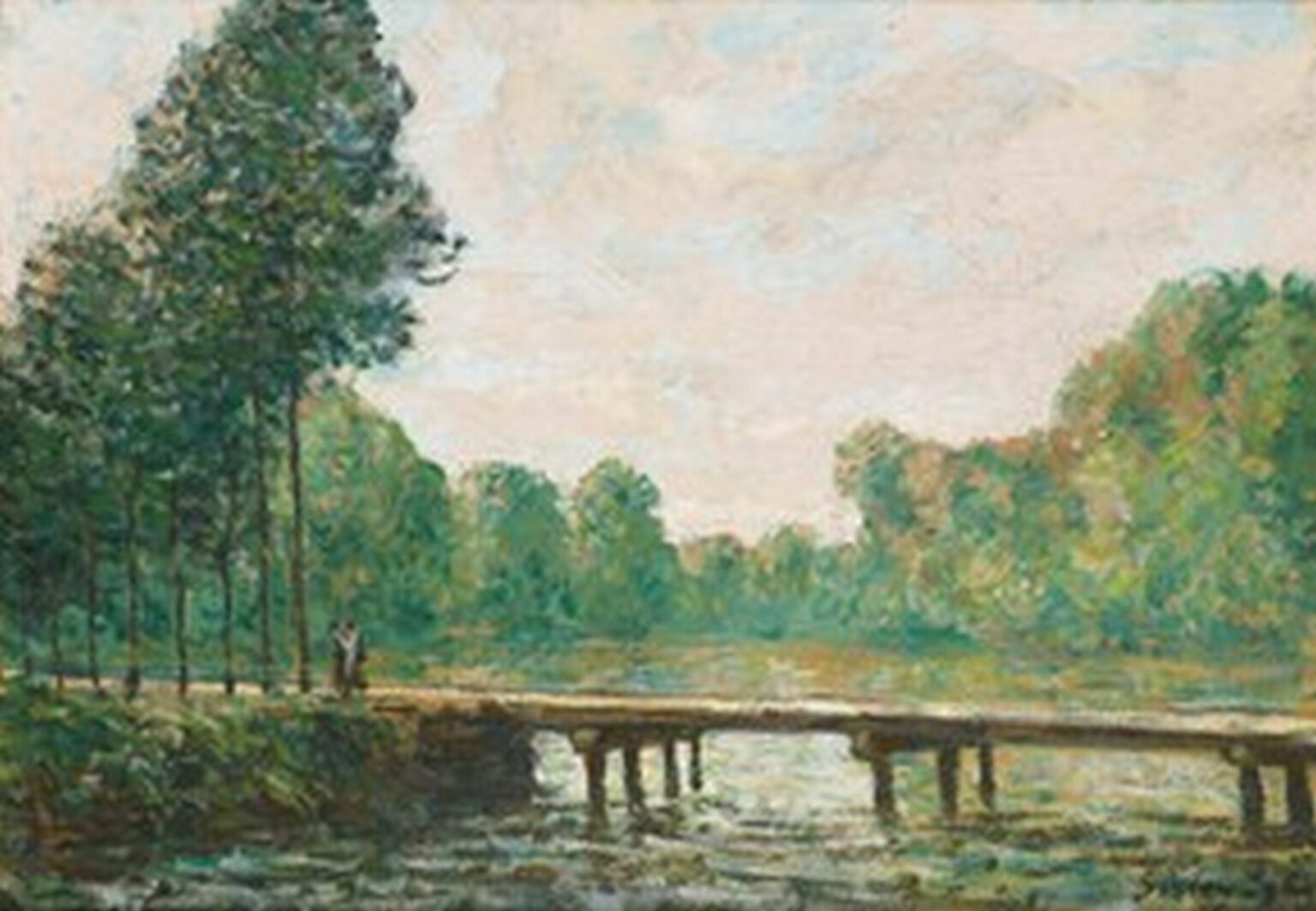 Sisley Petit pont sur l'Orvanne (1890)