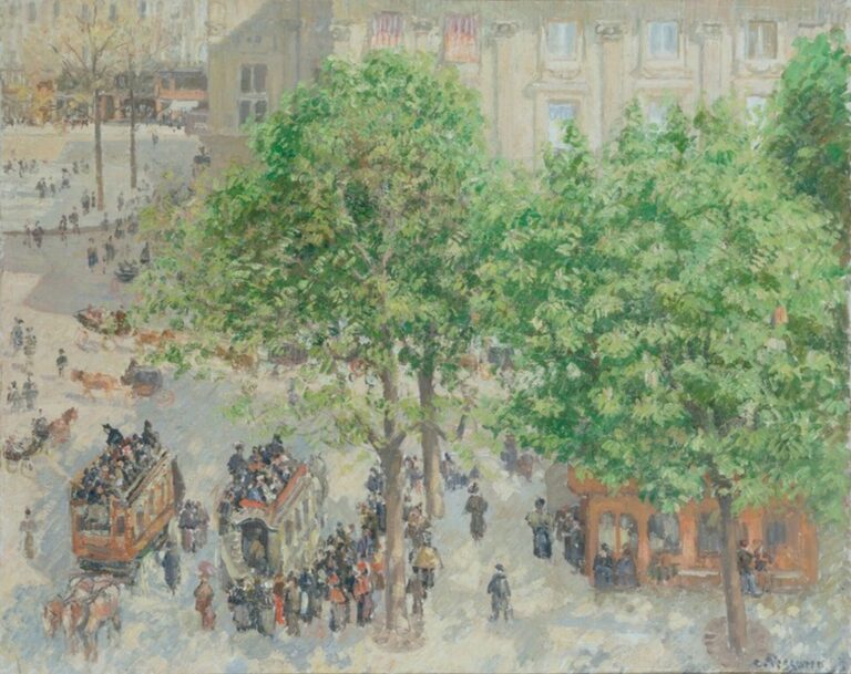 Pissarro Place du Théâtre-Français, ressort