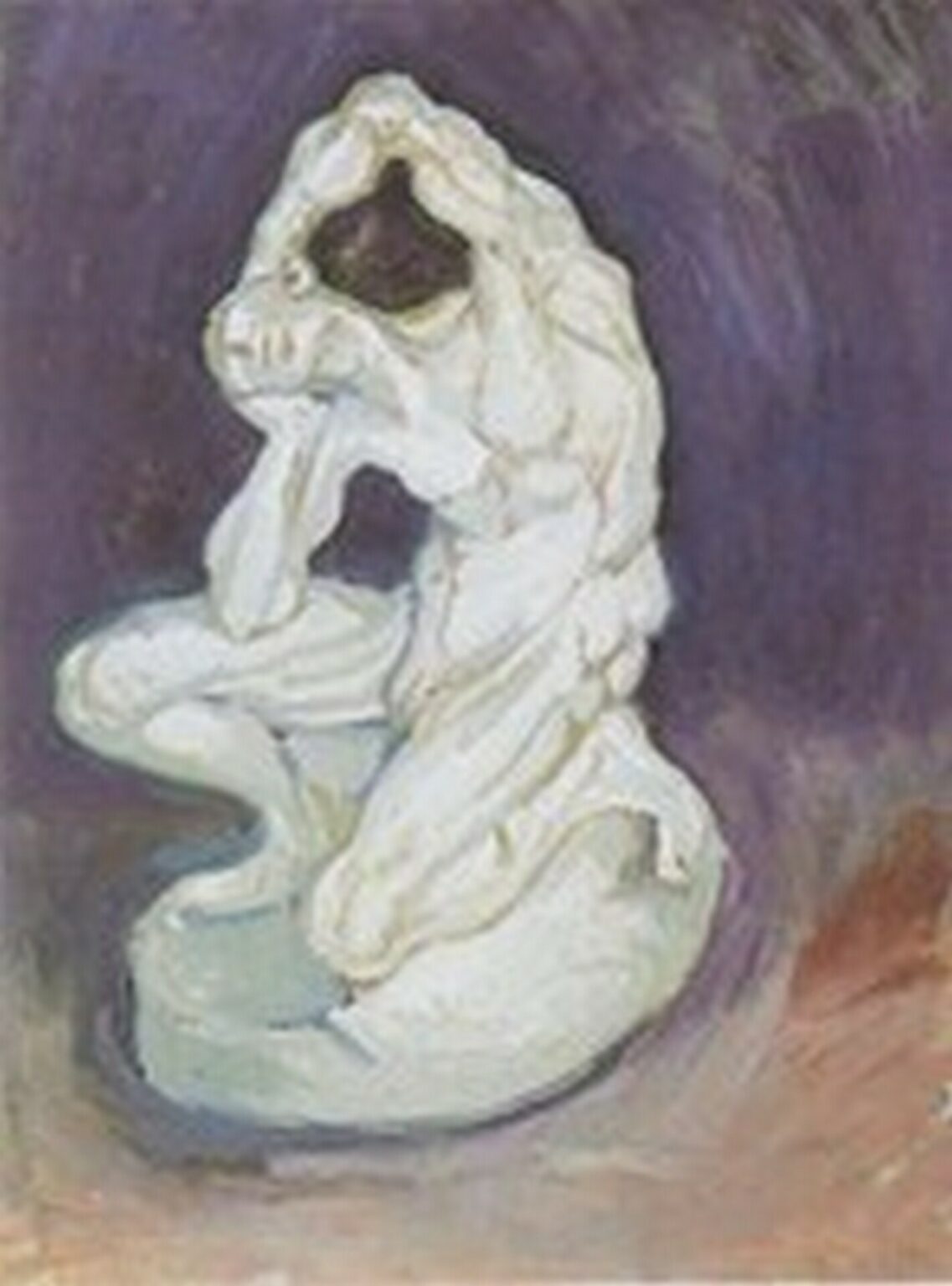 Van Gogh Plaster Statuette of a Kneeling Man (1886)