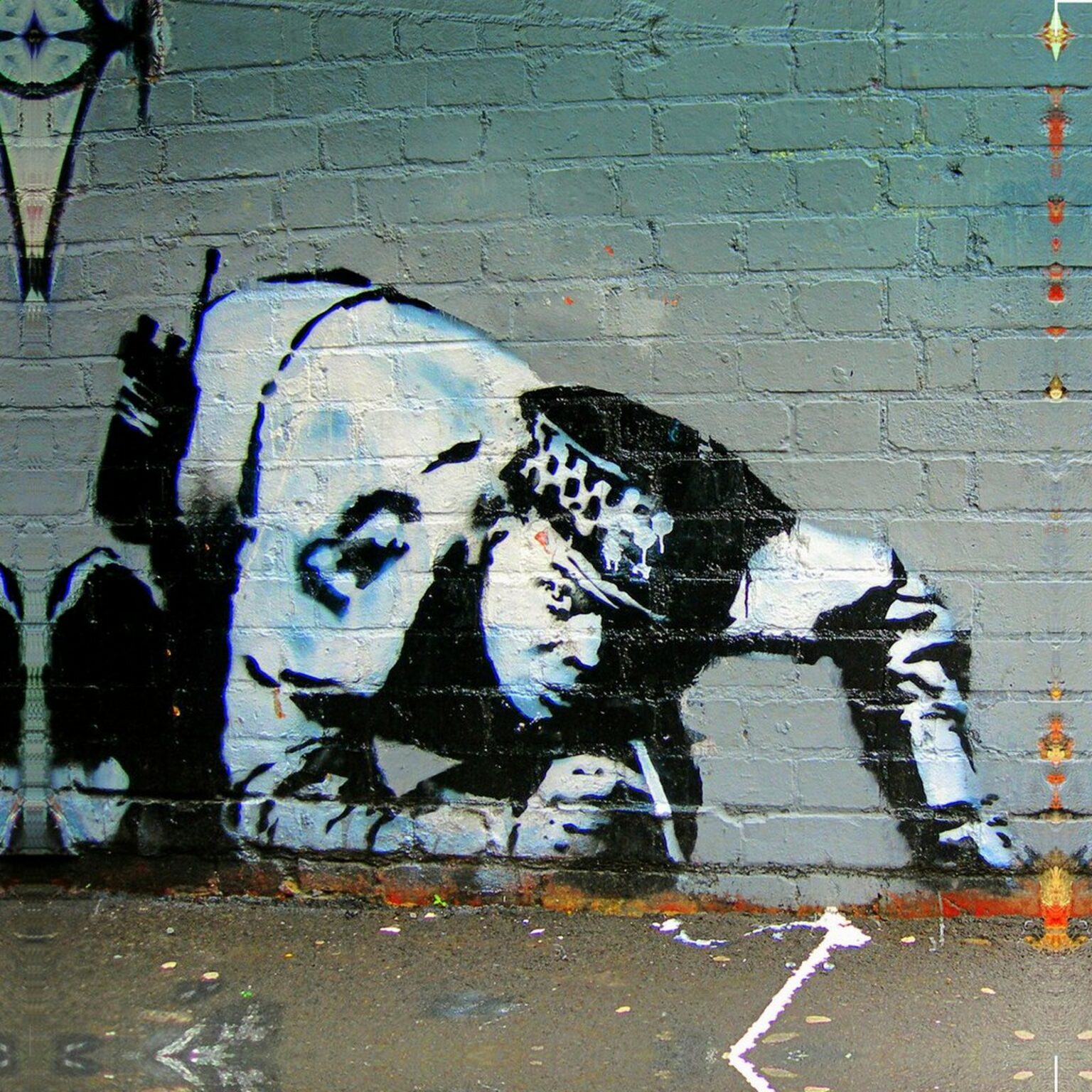 Banksy Policia esnifando