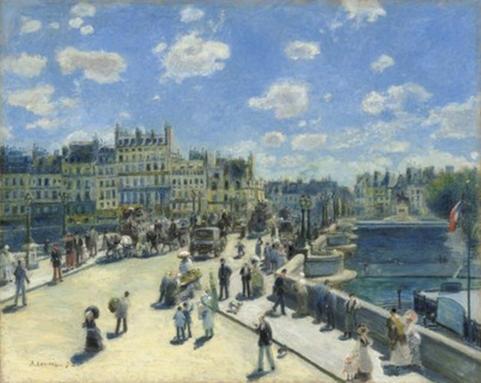 Renoir Pont Neuf, Paris (1872)