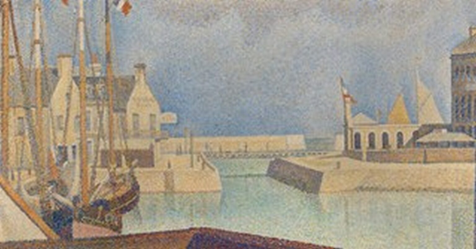 Seurat Port-en-Bessin, Sunday (1888)