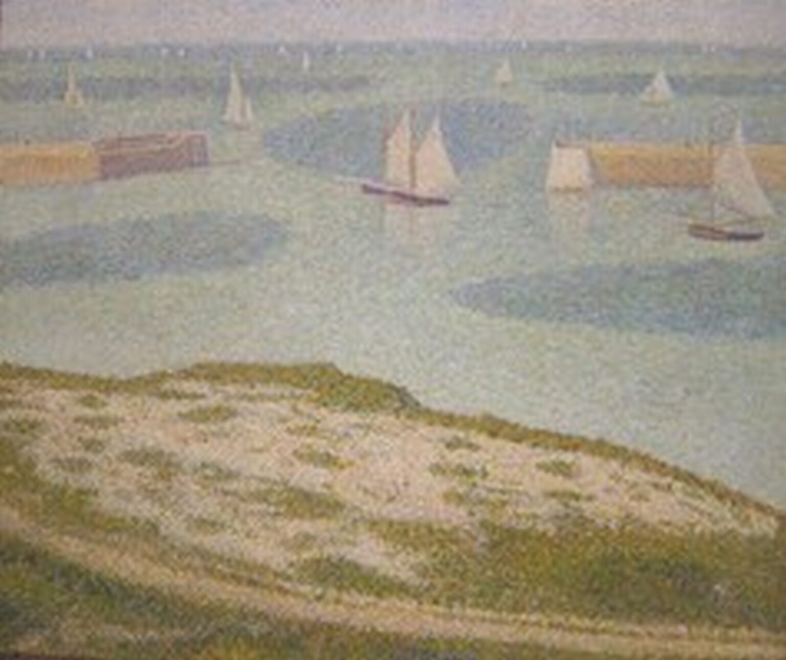 Seurat Port-en-Bessin, The Jetties (1888)