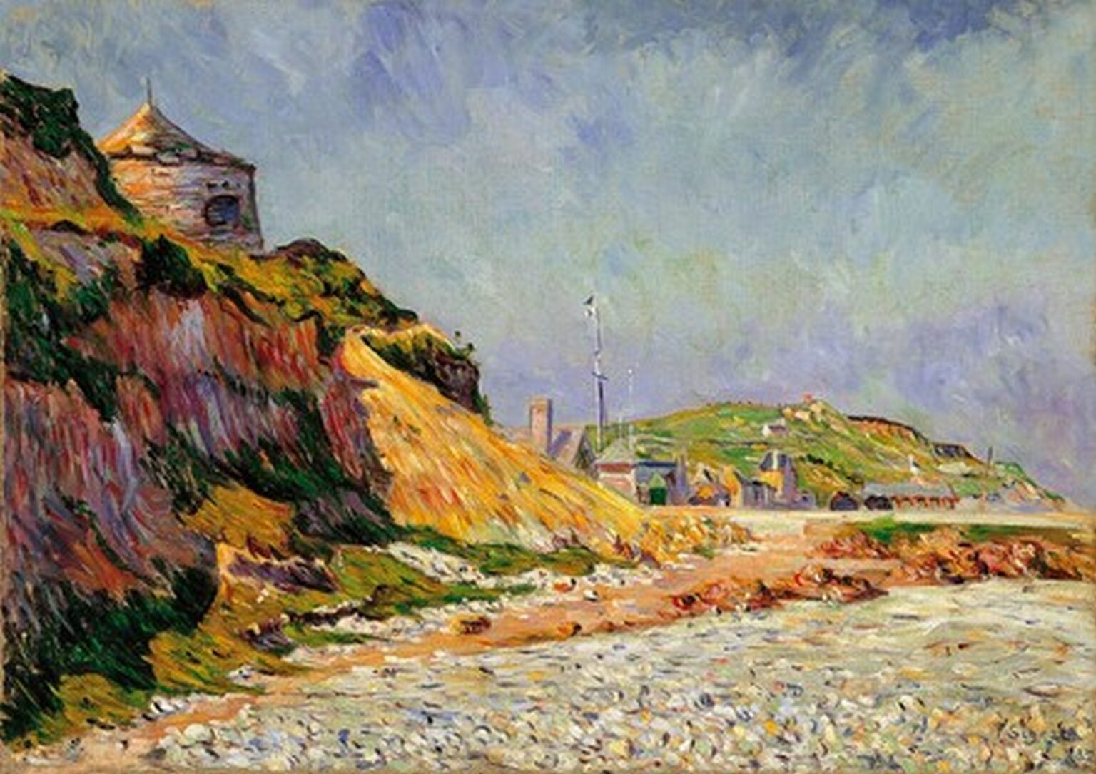 Signac Port en Bessin, The Beach (1884)
