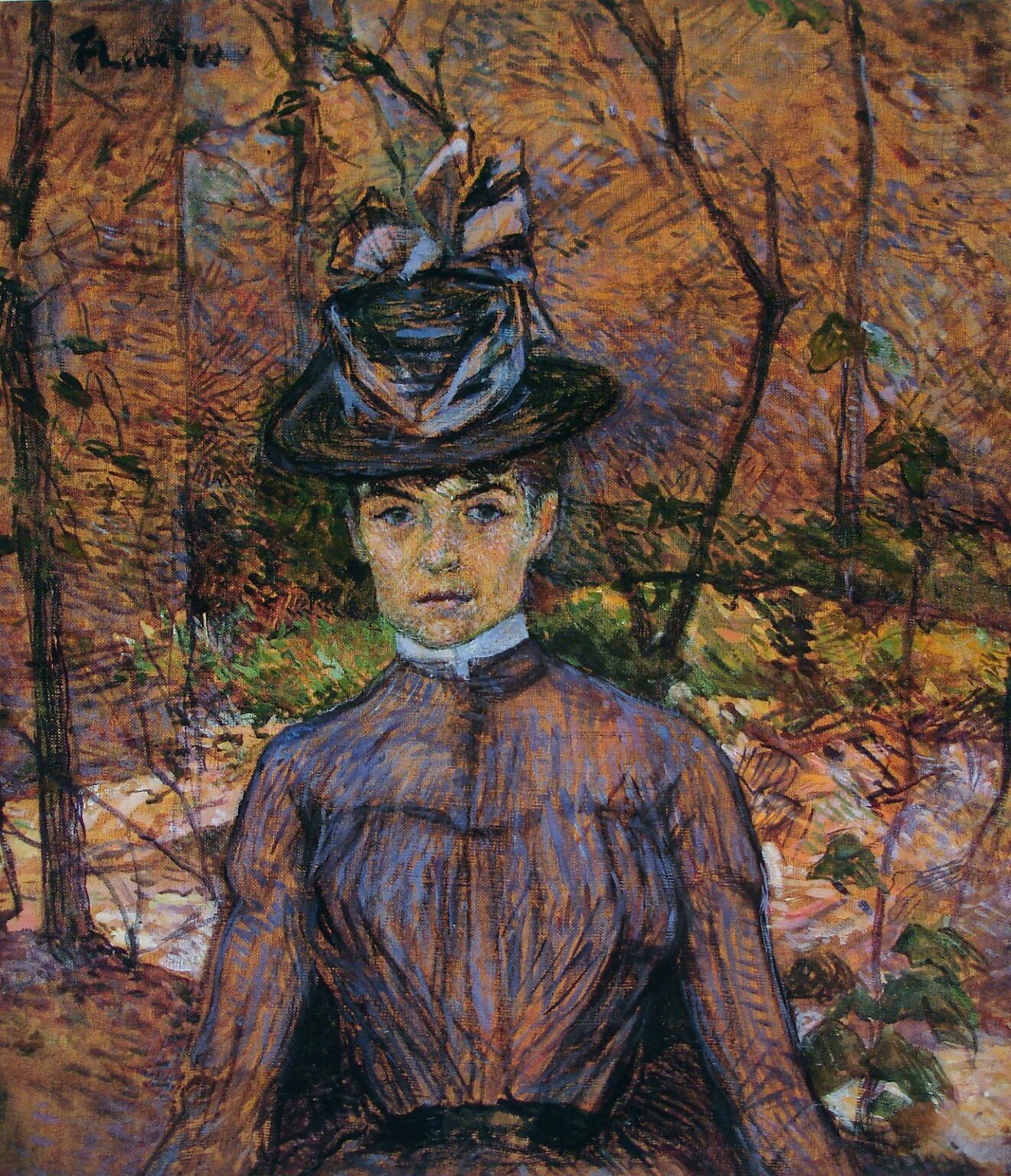 Toulouse-Lautrec Portrait de Suzanne Valadon (Madame Suzanne Valadon artiste peintre, 1885)