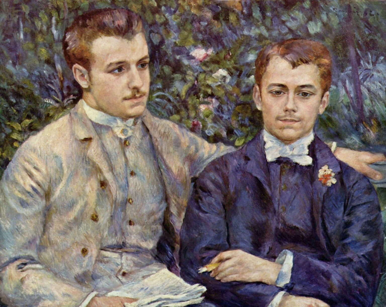Renoir Portrait of Charles and Georges Durand Ruel (1882)