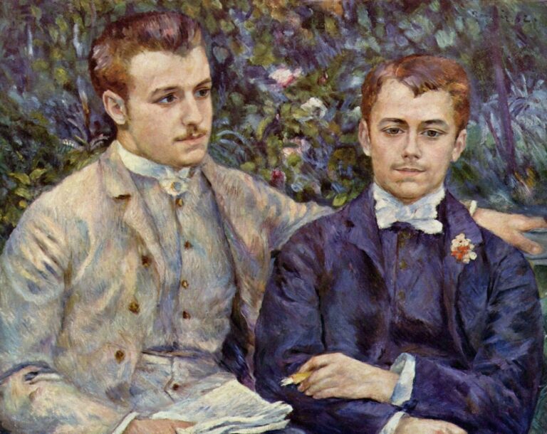 Renoir Portrait of Charles and Georges Durand Ruel (1882)