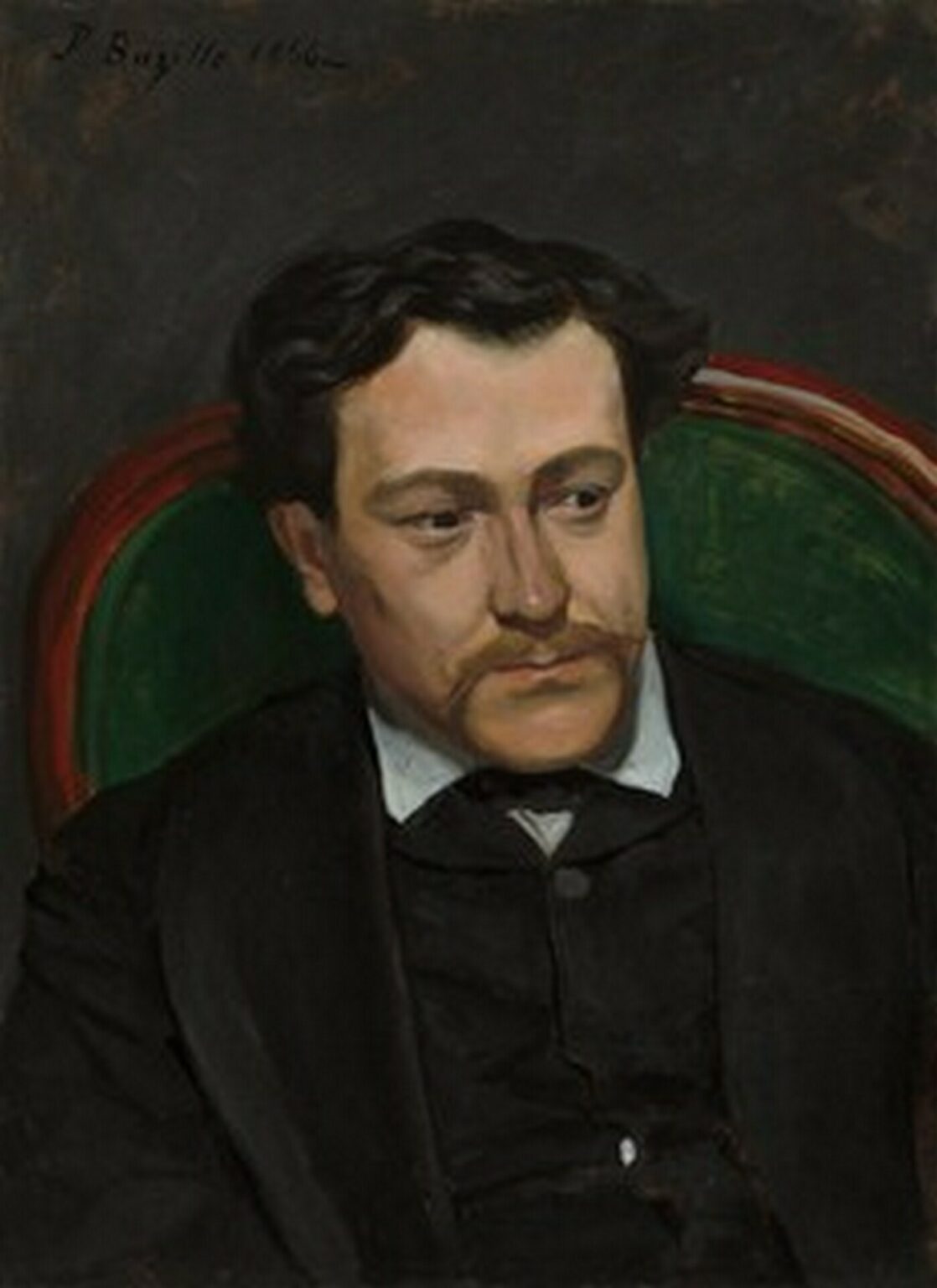 Bazille Portrait of Edouard Blau (1866)
