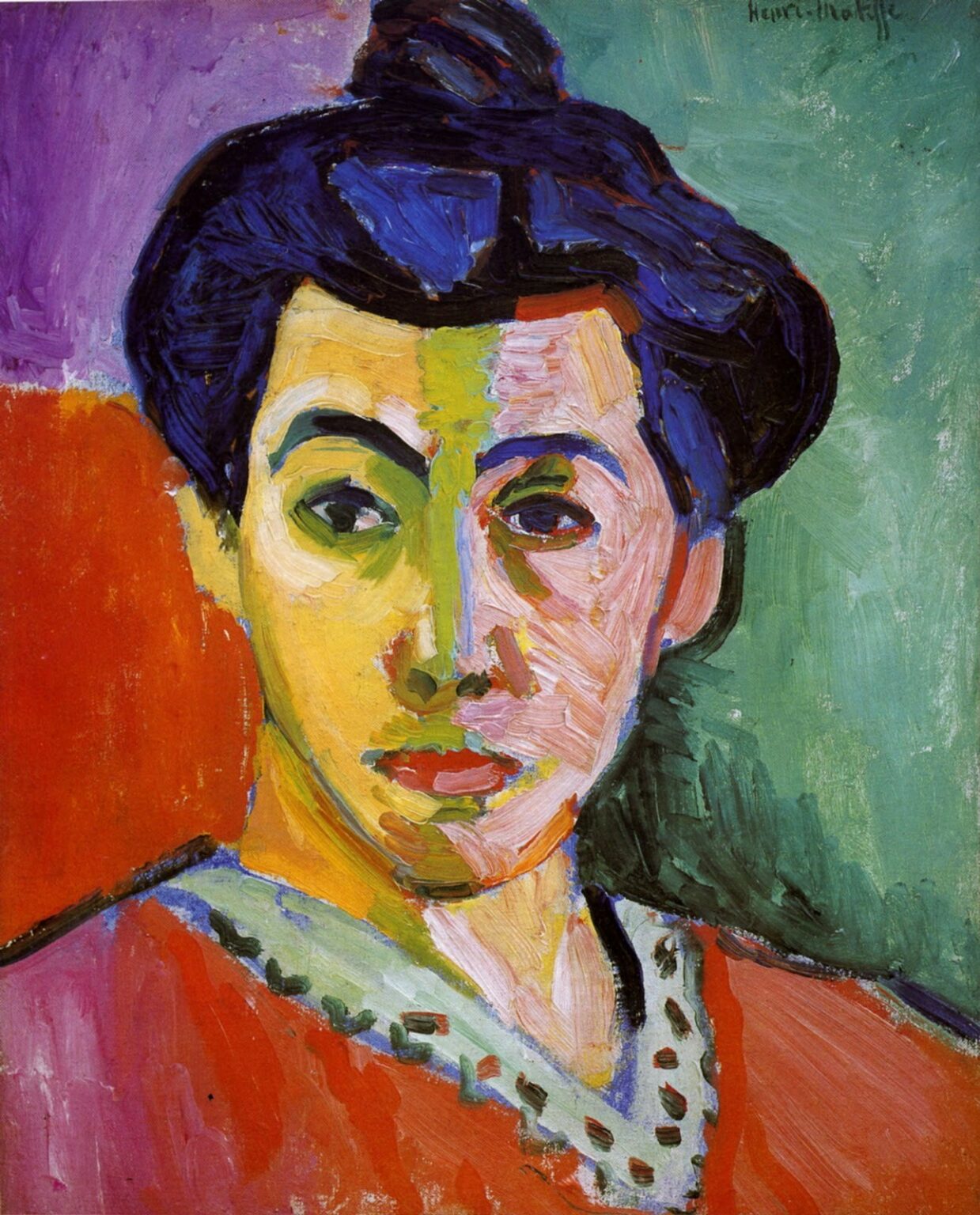 Matisse Portrait of Madame Matisse (Green Stripe) (1905)