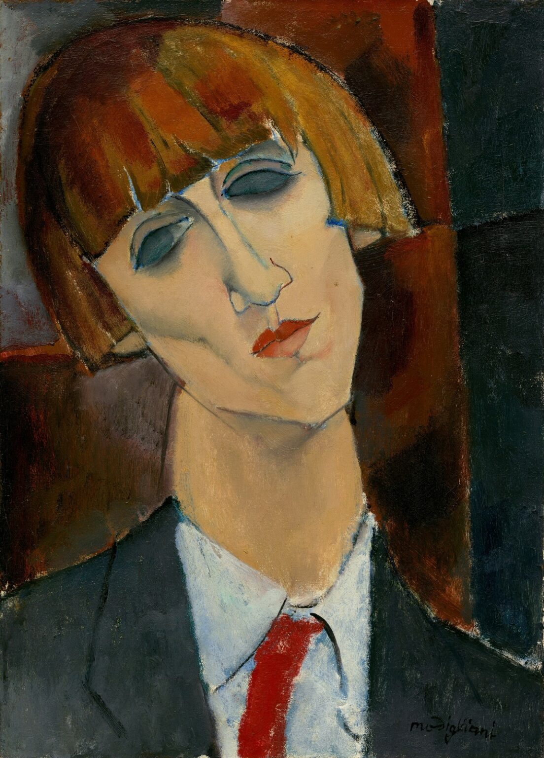 Modigliani Portrait of Madame Kisling (c.1917)