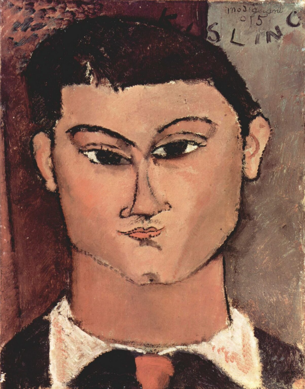 Modigliani Portrait of Moise Kisling (1915)