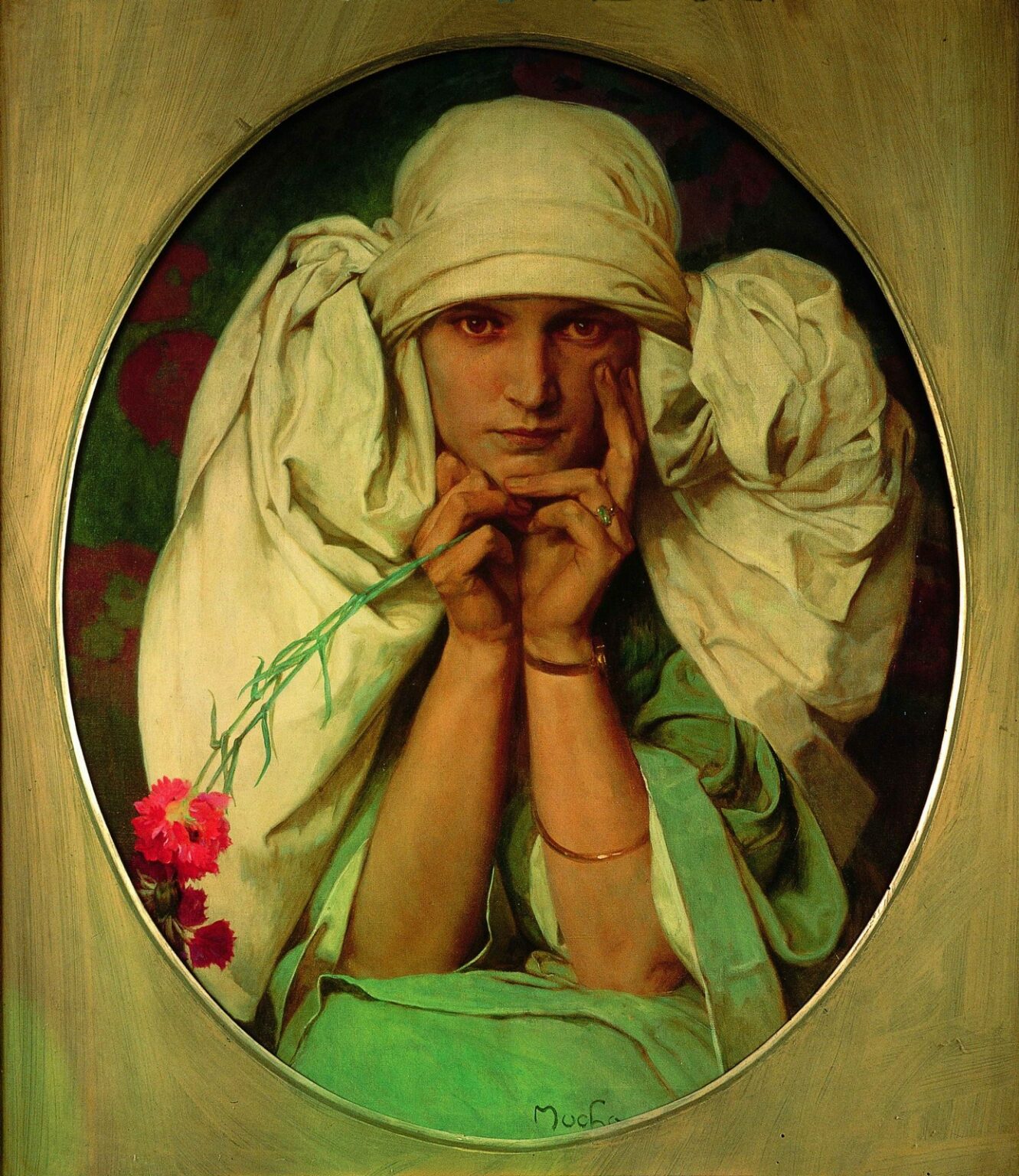 Mucha Portrait of Mucha's Daughter, Jaroslava (c.1927-35)