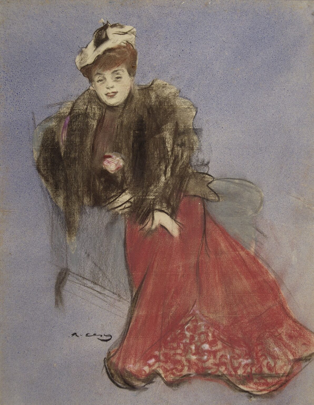 Casas Portrait of Réjane (1909)