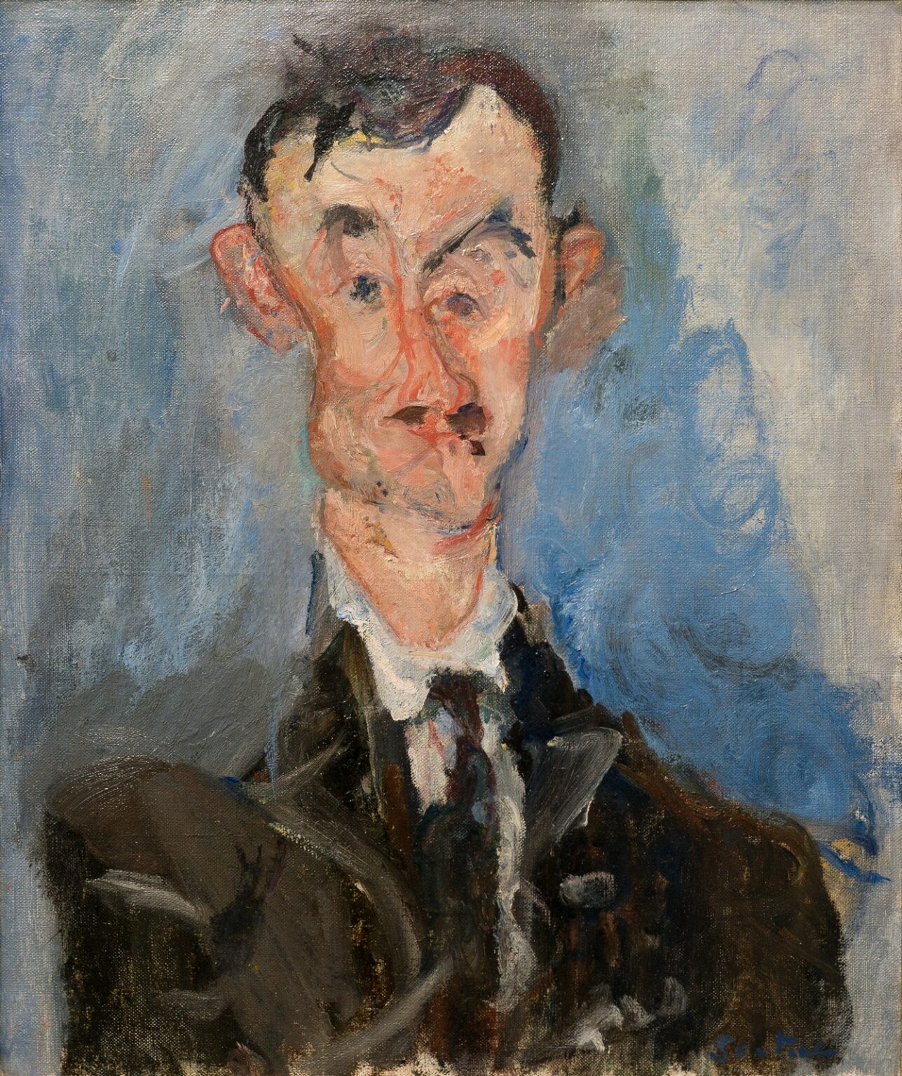 Soutine Portrait of a Man (Émile Lejeune, 1922-23)