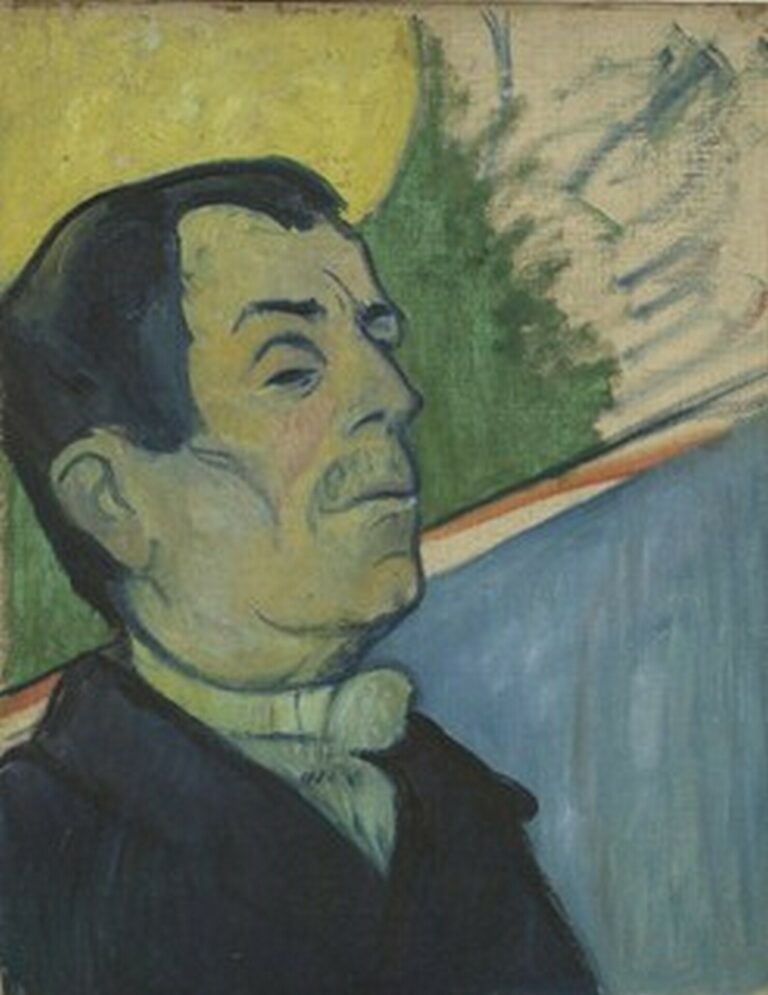 Gauguin Portrait of a man wearing a lavalliere (1888)