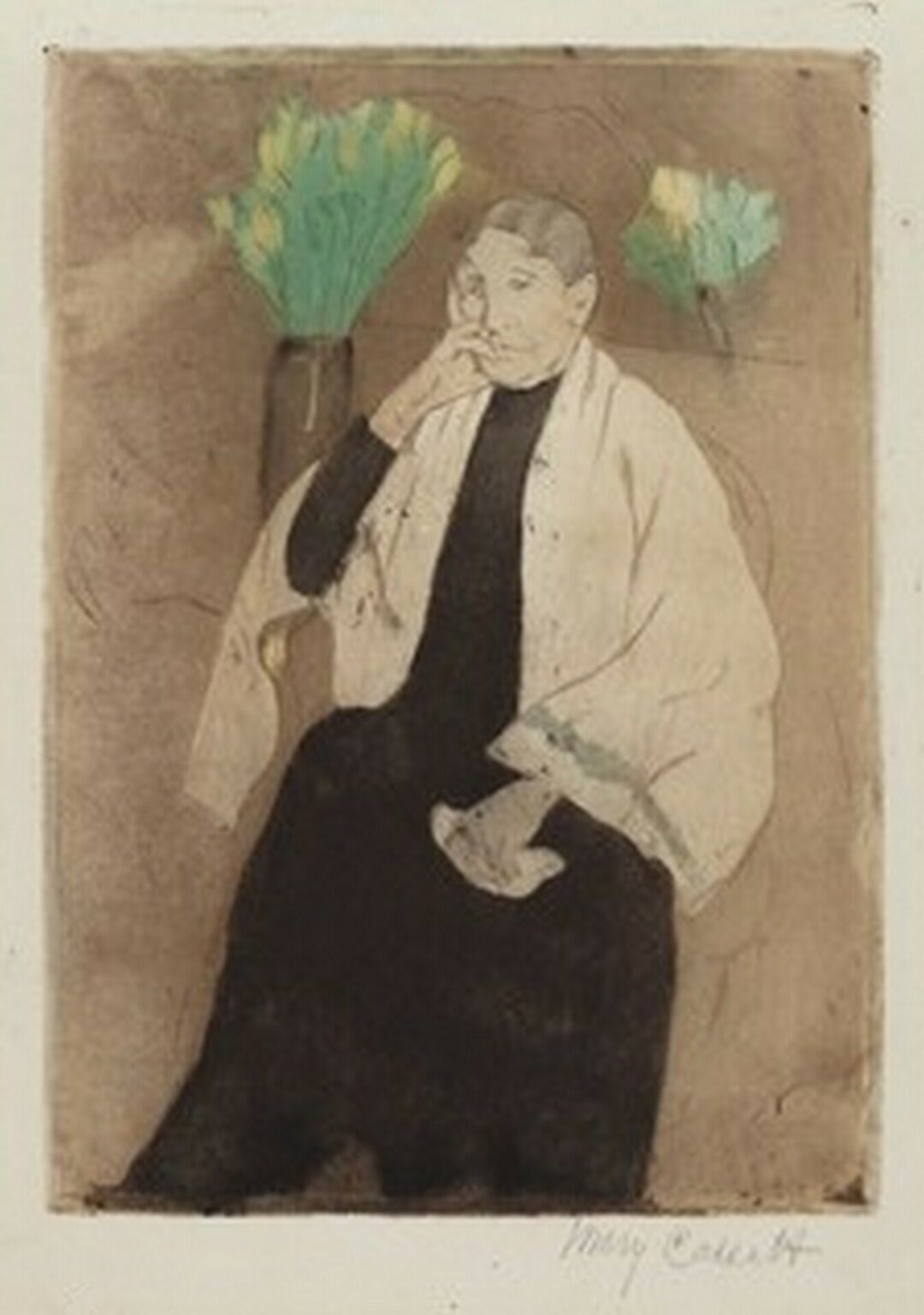 Cassatt Portrait of the Artist's Mother (c. 1889)