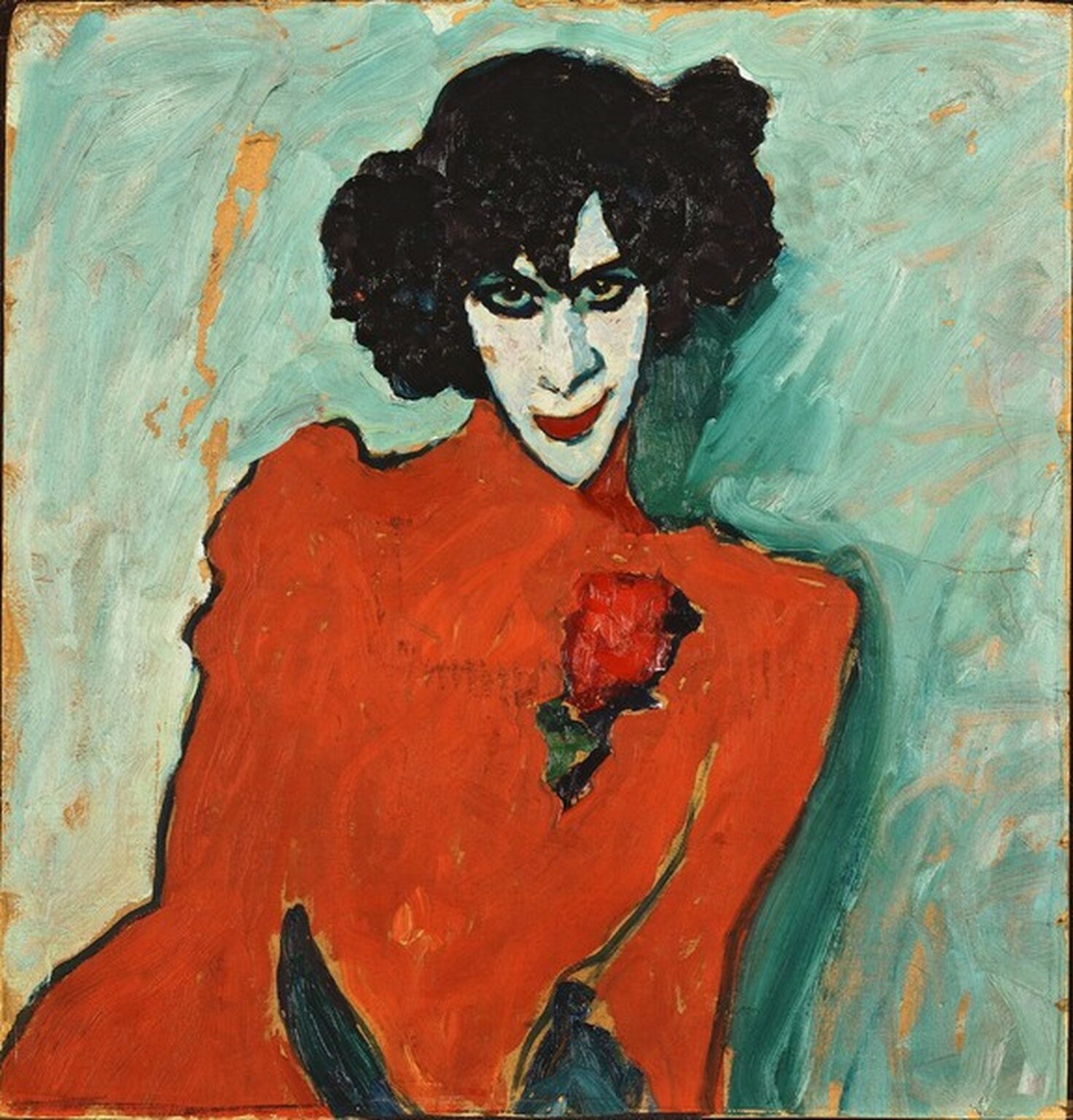 Jawlensky Portrait of the Dancer Alexander Sacharoff (1909)