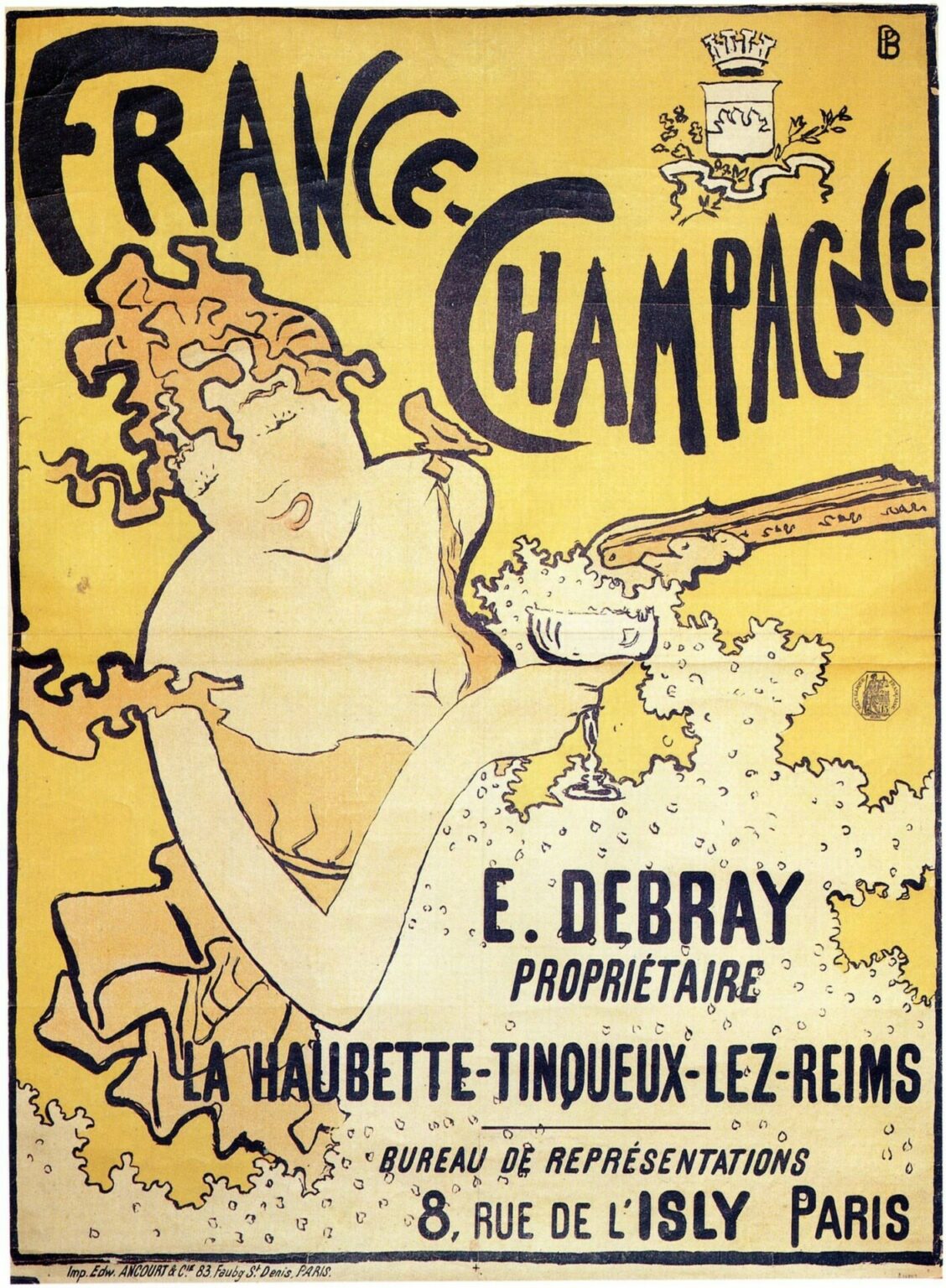 Bonnard Poster advertising France-Champagne (1891)