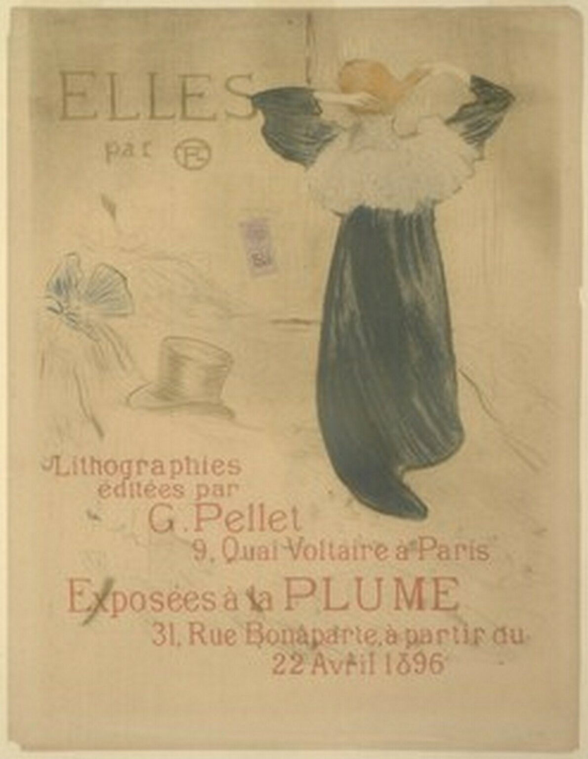 Toulouse-Lautrec Poster for "Elles" (1896)