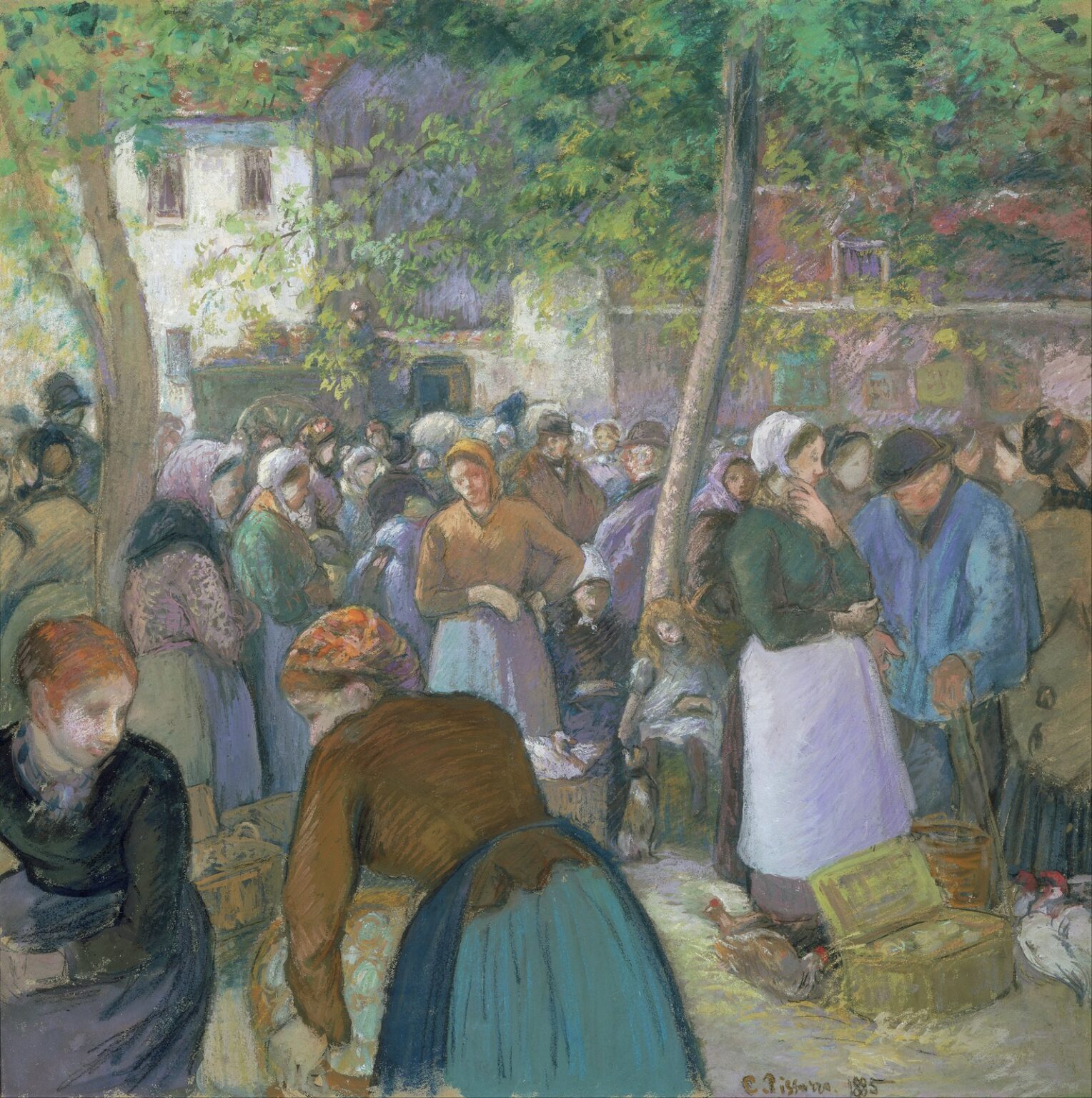 Pissarro Poultry Market at Gisors