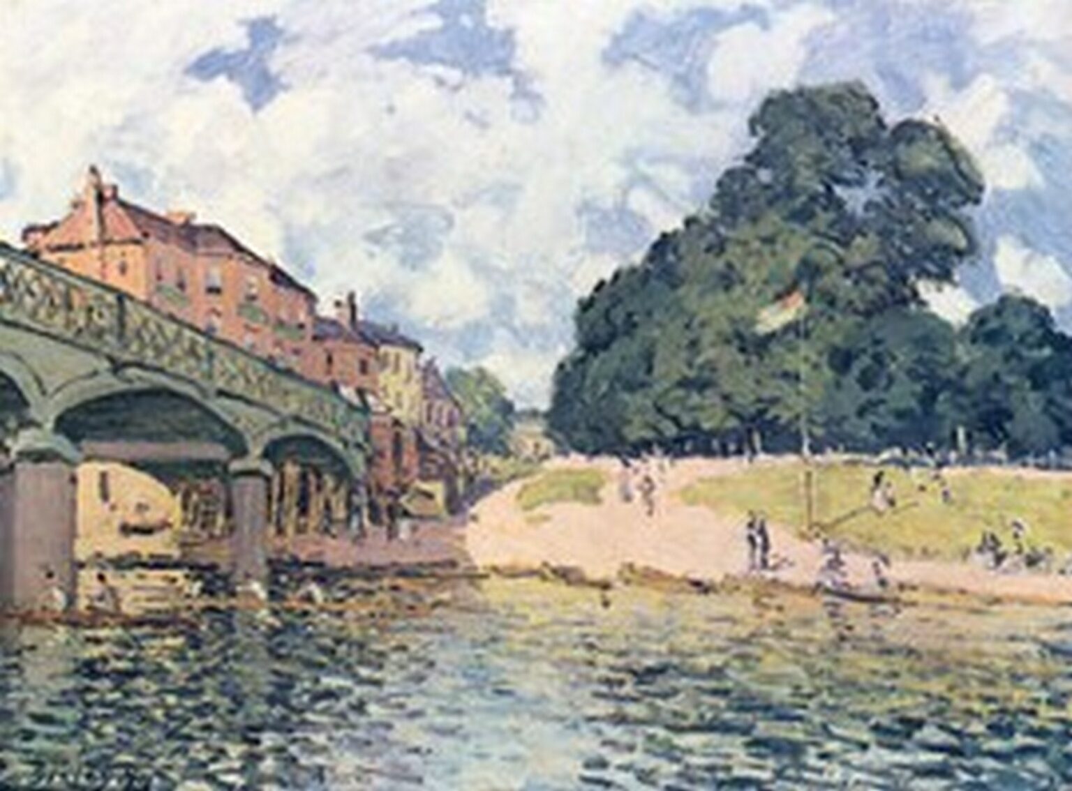 Sisley Puente en Hampton Court (1874)