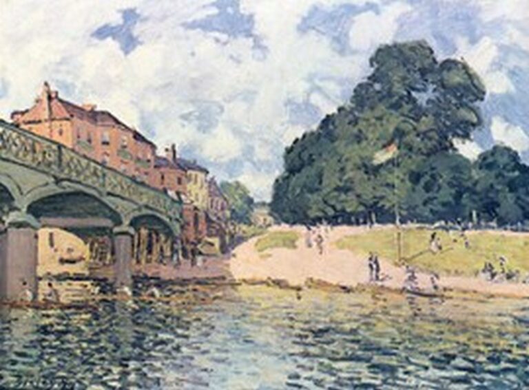 Sisley Puente en Hampton Court (1874)