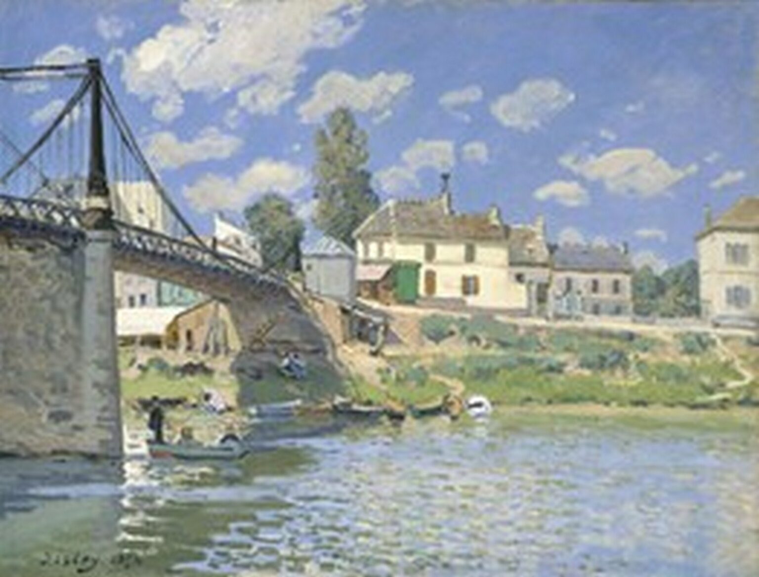 Sisley Puente en Villeneuve-la-Garenne (1872)