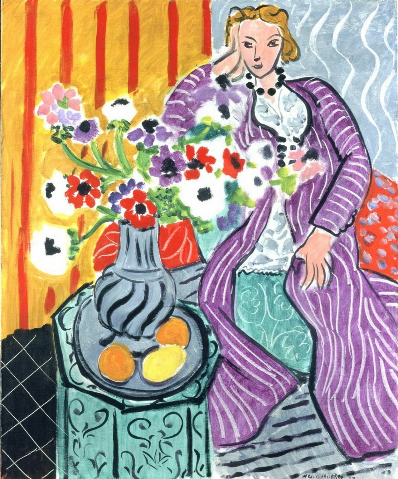 Matisse Purple Robe and Anemones (1937)