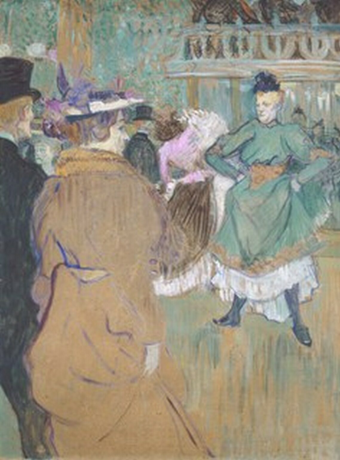 Toulouse-Lautrec Quadrille at the Moulin Rouge (1892)