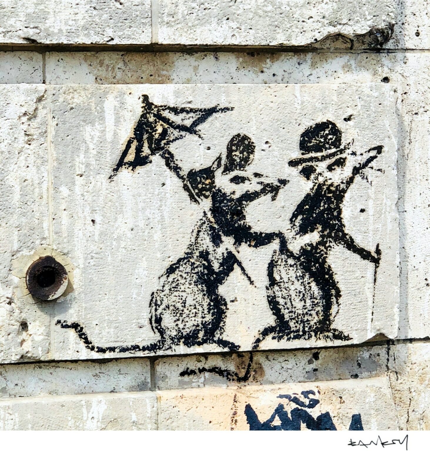 Banksy Rats in Paris (detail)
